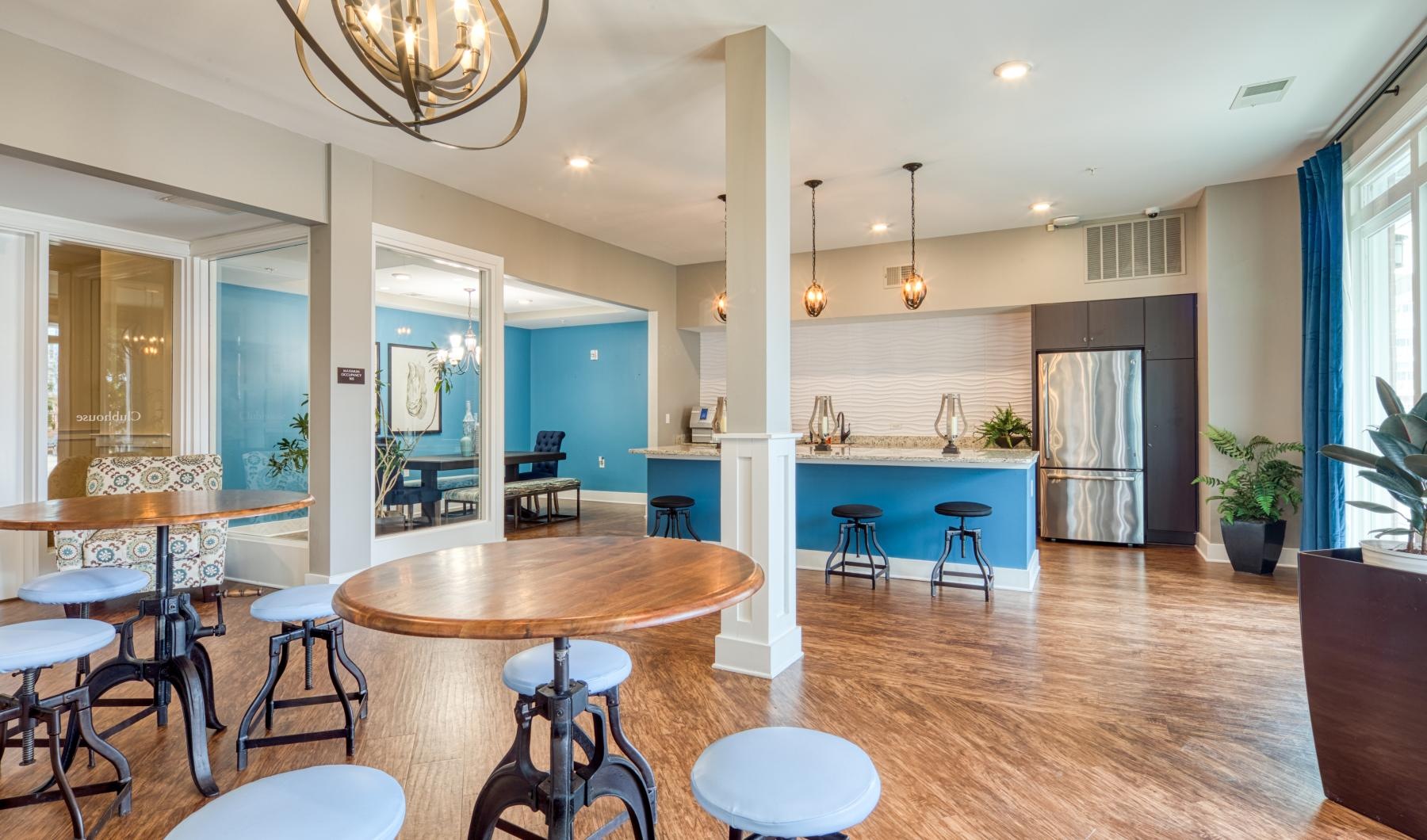 The essence of exceptional living a large kitchen with a bar and chairs